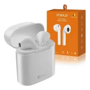 Fone De Ouvido Bluetooth Sem Fio Agold Fn-17 Mini Cor Branco