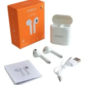 Alternative view of Fone De Ouvido Bluetooth Sem Fio Agold Fn-17 Mini Cor Branco
