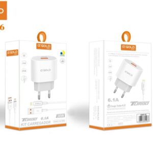 KIT CARREGADOR TURBO 30W 6.1A ios