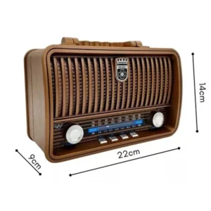 Alternative view of Rádio Am Fm Portatil Retro Bluetooth Vintage Antigo Usb P2 Altomex AD-8282