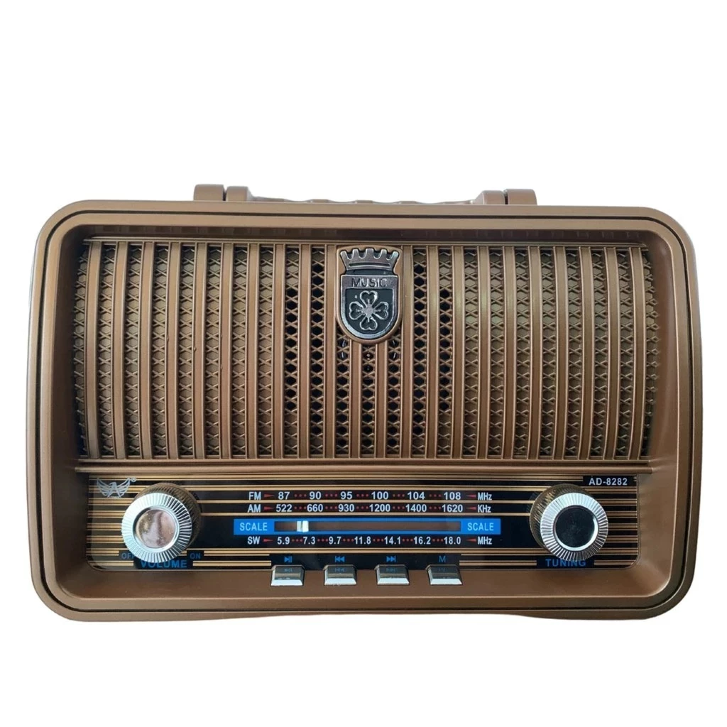 Rádio Am Fm Portatil Retro Bluetooth Vintage Antigo Usb P2 Altomex AD-8282 - Imagem 5