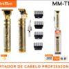 Máquina Cortar Cabelo Barba Aparador Pelos Recarregável