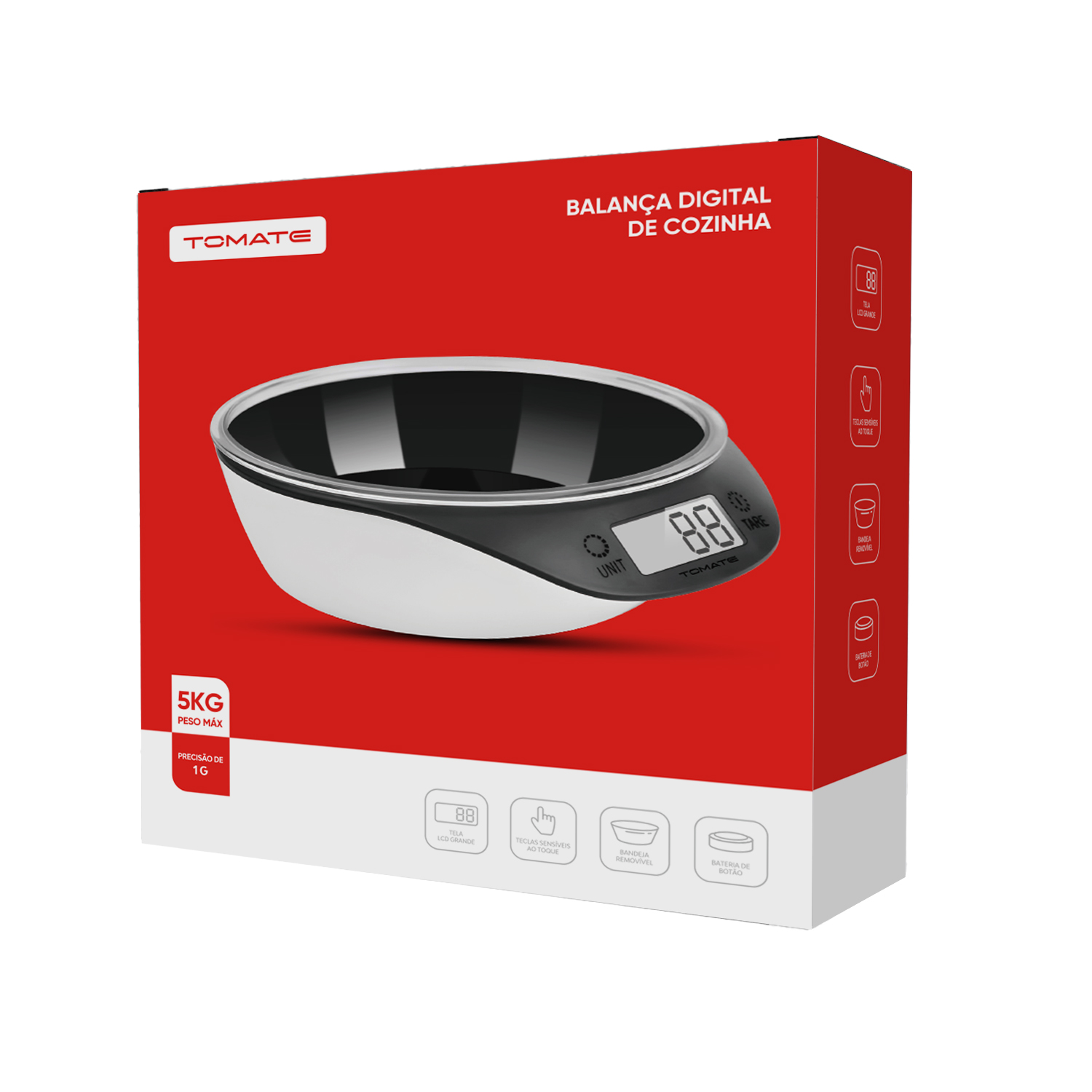 Balança Digital de Cozinha 5kg MH-506
