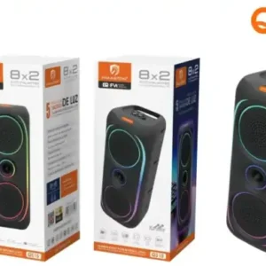 QS15 Caixa de Som Bluetooth com Iluminação RGB