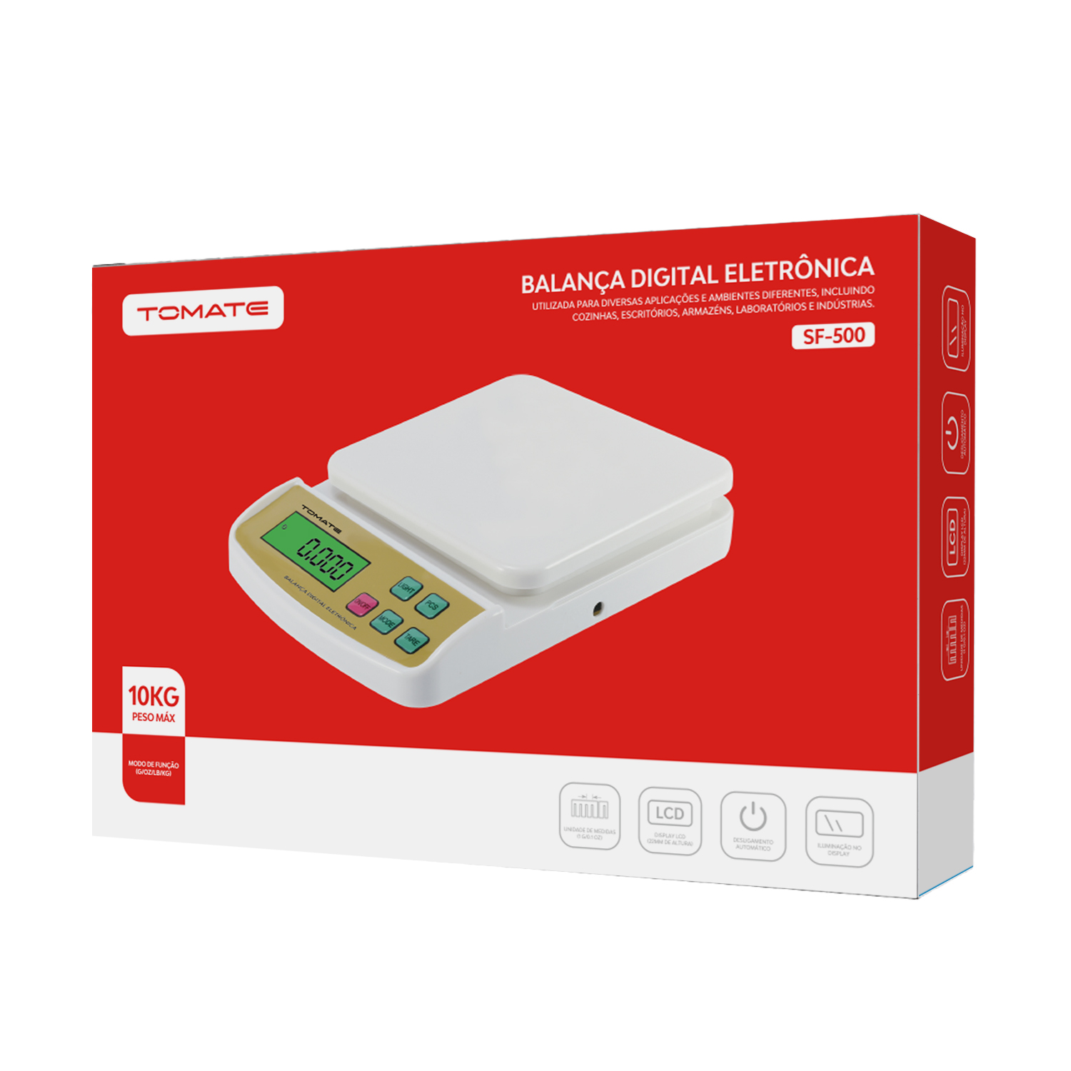 Balança Digital Eletrônica 10KG Tomate SF-500