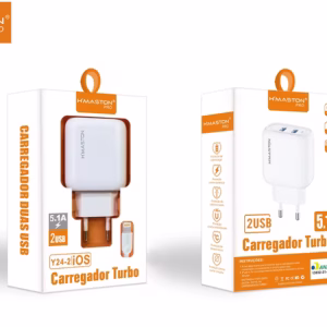 Carregador Turbo USB Lightning (IOS) Alta Velocidade HMaston Y24-2