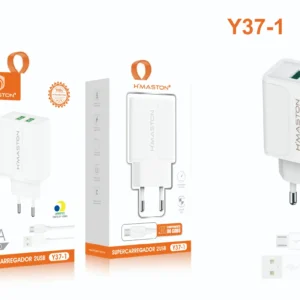 Carregador Turbo 2 USB para MicroUSB 4.8A H'Maston Y37-1