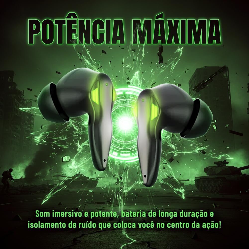 Fone Gamer, A’Gold FN-B48 TWS Bluetooth 5.4 - Imagem 9