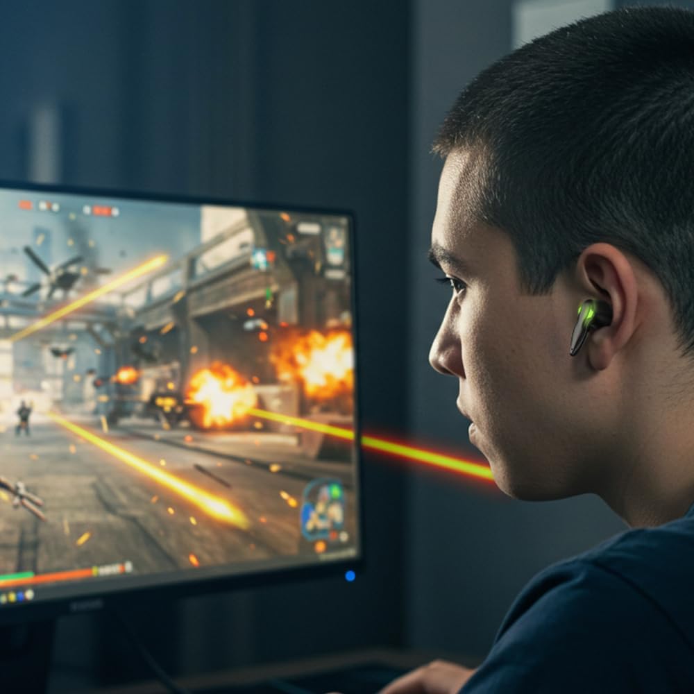 Fone Gamer, A’Gold FN-B48 TWS Bluetooth 5.4 - Imagem 4