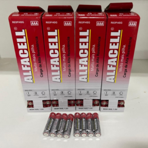 R03P/4SG Caixa com 60 Pilhas AAA Alfacell 1.5V