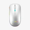Mouse Sem Fio RGB Ergonômico Recarrregável Prata H'maston E1200