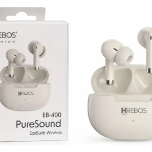 Fone Bluetooth Puresound Sem Fio Usb-c Branco HREBOS EB-400