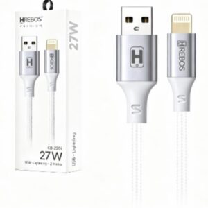 Cabo Premium USB - Lightning 27w HREBOS CB-220i